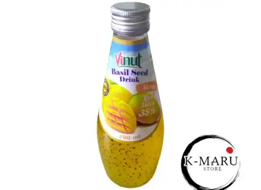 Mango Drink with Basil Seeds