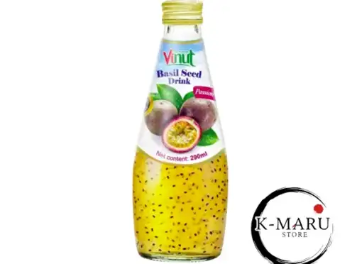 Passion Fruit Drink with Basil Seeds